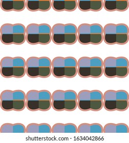 Abstract background texture in geometric ornamental style. Seamless design.