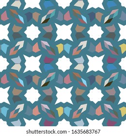 Abstract background texture in geometric ornamental style. Seamless design.