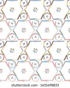 Abstract background texture in geometric ornamental style. Seamless design.