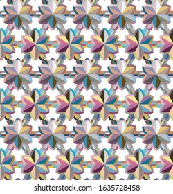 Abstract background texture in geometric ornamental style. Seamless design.