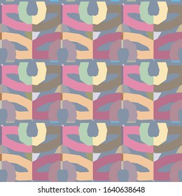 Abstract background texture in geometric ornamental style. Seamless design.