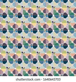 Abstract background texture in geometric ornamental style. Seamless design.