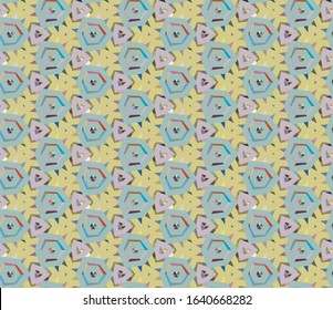Abstract background texture in geometric ornamental style. Seamless design.