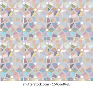 Abstract background texture in geometric ornamental style. Seamless design.