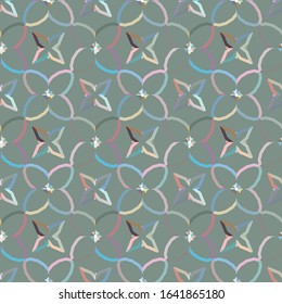Abstract background texture in geometric ornamental style. Seamless design.