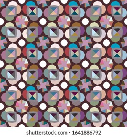 Abstract background texture in geometric ornamental style. Seamless design.