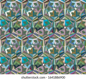 Abstract background texture in geometric ornamental style. Seamless design.
