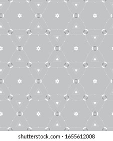 Abstract background texture in geometric ornamental style. Seamless design.