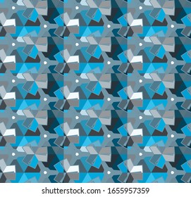 Abstrakte Hintergrundtextur im geometrischen Zierstil. Nahtloses Design.