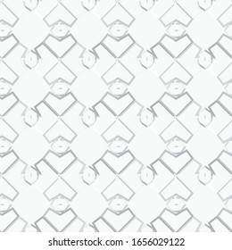 Abstrakte Hintergrundtextur im geometrischen Zierstil. Nahtloses Design.