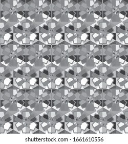 Abstrakte Hintergrundtextur im geometrischen Zierstil. Nahtloses Design.