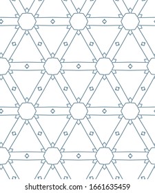 Abstract background texture in geometric ornamental style. Seamless design.