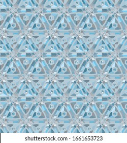 Abstract background texture in geometric ornamental style. Seamless design.