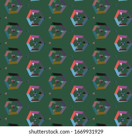 Abstract background texture in geometric ornamental style. Seamless design.