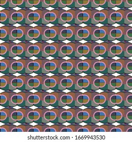 Abstrakte Hintergrundtextur im geometrischen Zierstil. Nahtloses Design.