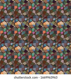 Abstract background texture in geometric ornamental style. Seamless design.