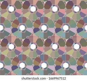 Abstract background texture in geometric ornamental style. Seamless design.