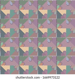 Abstract background texture in geometric ornamental style. Seamless design.