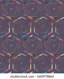 Abstract background texture in geometric ornamental style. Seamless design.