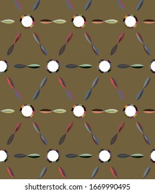 Abstract background texture in geometric ornamental style. Seamless design.
