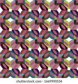 Abstract background texture in geometric ornamental style. Seamless design.