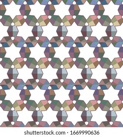 Abstrakte Hintergrundtextur im geometrischen Zierstil. Nahtloses Design.