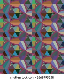 Abstract background texture in geometric ornamental style. Seamless design.
