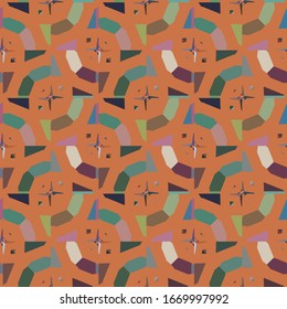 Abstract background texture in geometric ornamental style. Seamless design.