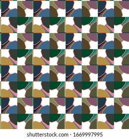 Abstract background texture in geometric ornamental style. Seamless design.