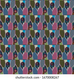 Abstract background texture in geometric ornamental style. Seamless design.