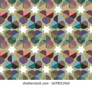 Abstract background texture in geometric ornamental style. Seamless design.
