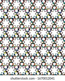 Abstrakte Hintergrundtextur im geometrischen Zierstil. Nahtloses Design.