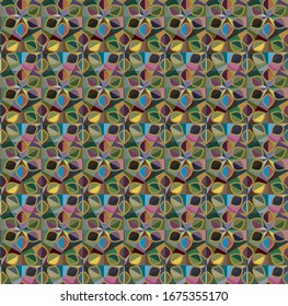 Abstract background texture in geometric ornamental style. Seamless design.