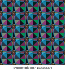 Abstract background texture in geometric ornamental style. Seamless design.