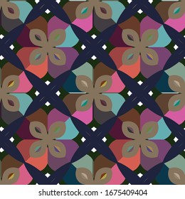 Abstract background texture in geometric ornamental style. Seamless design.