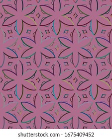 Abstract background texture in geometric ornamental style. Seamless design.
