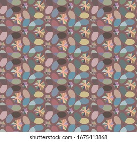Abstrakte Hintergrundtextur im geometrischen Zierstil. Nahtloses Design.