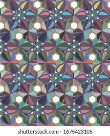 Abstract background texture in geometric ornamental style. Seamless design.