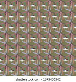Abstract background texture in geometric ornamental style. Seamless design.