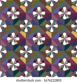 Abstract background texture in geometric ornamental style. Seamless design.