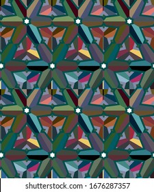 Abstract background texture in geometric ornamental style. Seamless design.