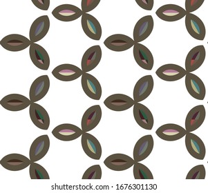 Abstrakte Hintergrundtextur im geometrischen Zierstil. Nahtloses Design.