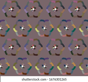 Abstract background texture in geometric ornamental style. Seamless design.
