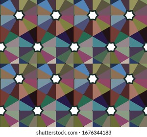 Abstract background texture in geometric ornamental style. Seamless design.