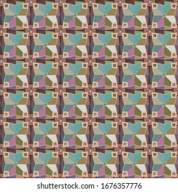 Abstrakte Hintergrundtextur im geometrischen Zierstil. Nahtloses Design.