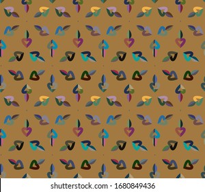 Abstract background texture in geometric ornamental style. Seamless design.