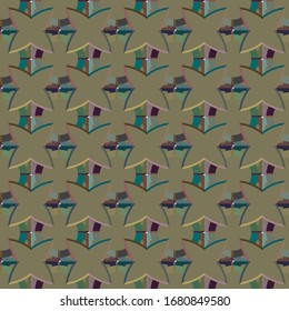 Abstract background texture in geometric ornamental style. Seamless design.