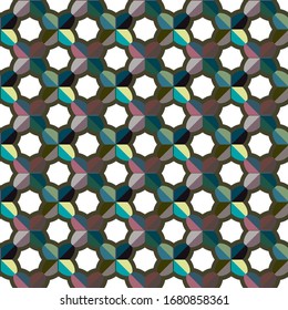 Abstract background texture in geometric ornamental style. Seamless design.