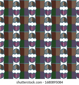 Abstrakte Hintergrundtextur im geometrischen Zierstil. Nahtloses Design.