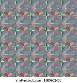 Abstract background texture in geometric ornamental style. Seamless design.